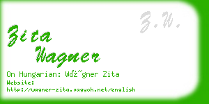 zita wagner business card